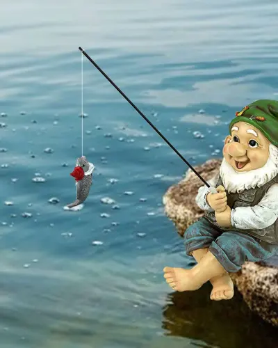 Nain de Jardin Pêcheur Glandeur